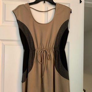 Delirious Gray and Brown Dress